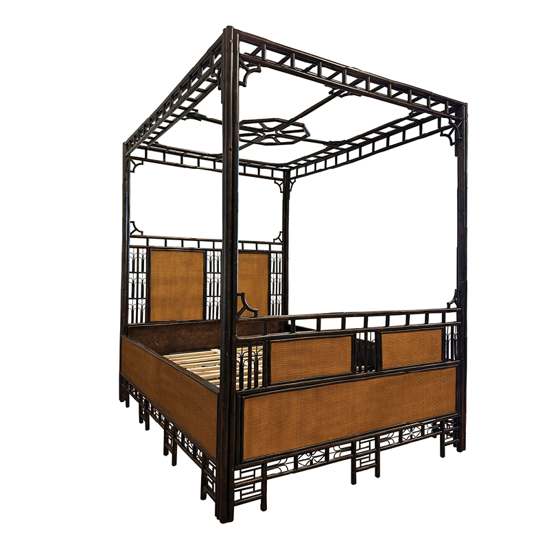 indochine queen canopy bed
