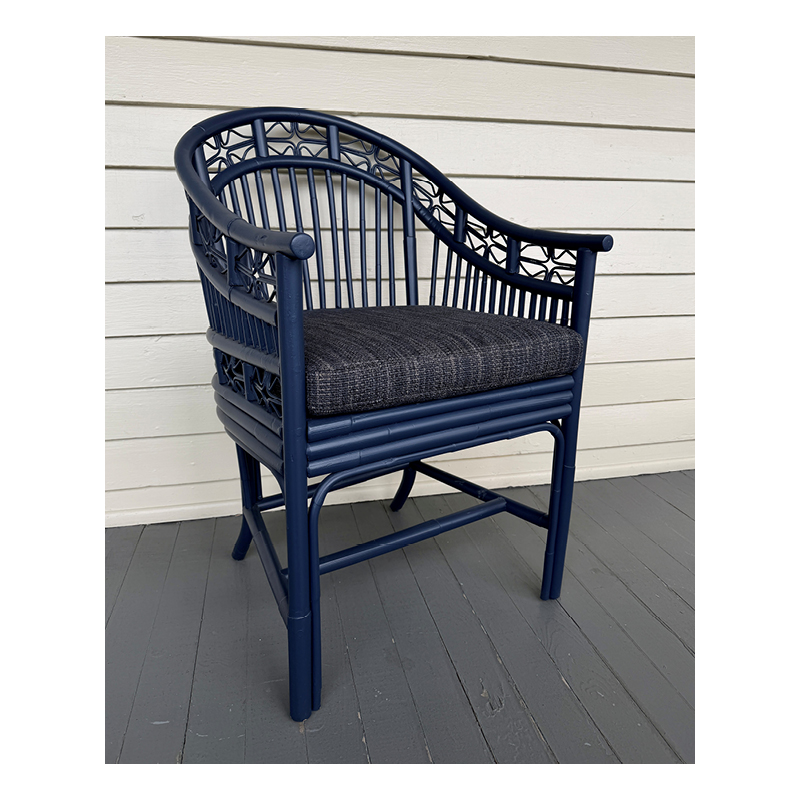 indochine horseshoe armchair w/cushion